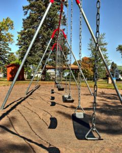 swings on a playground