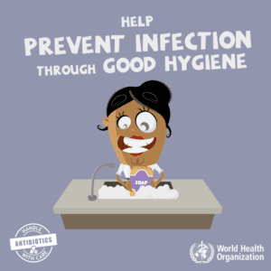 prevent infection through good hygiene
