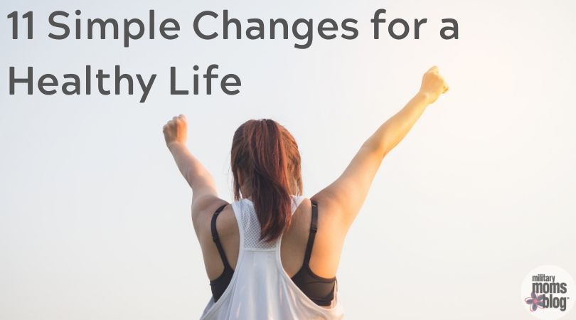 woman arms up for simple changes