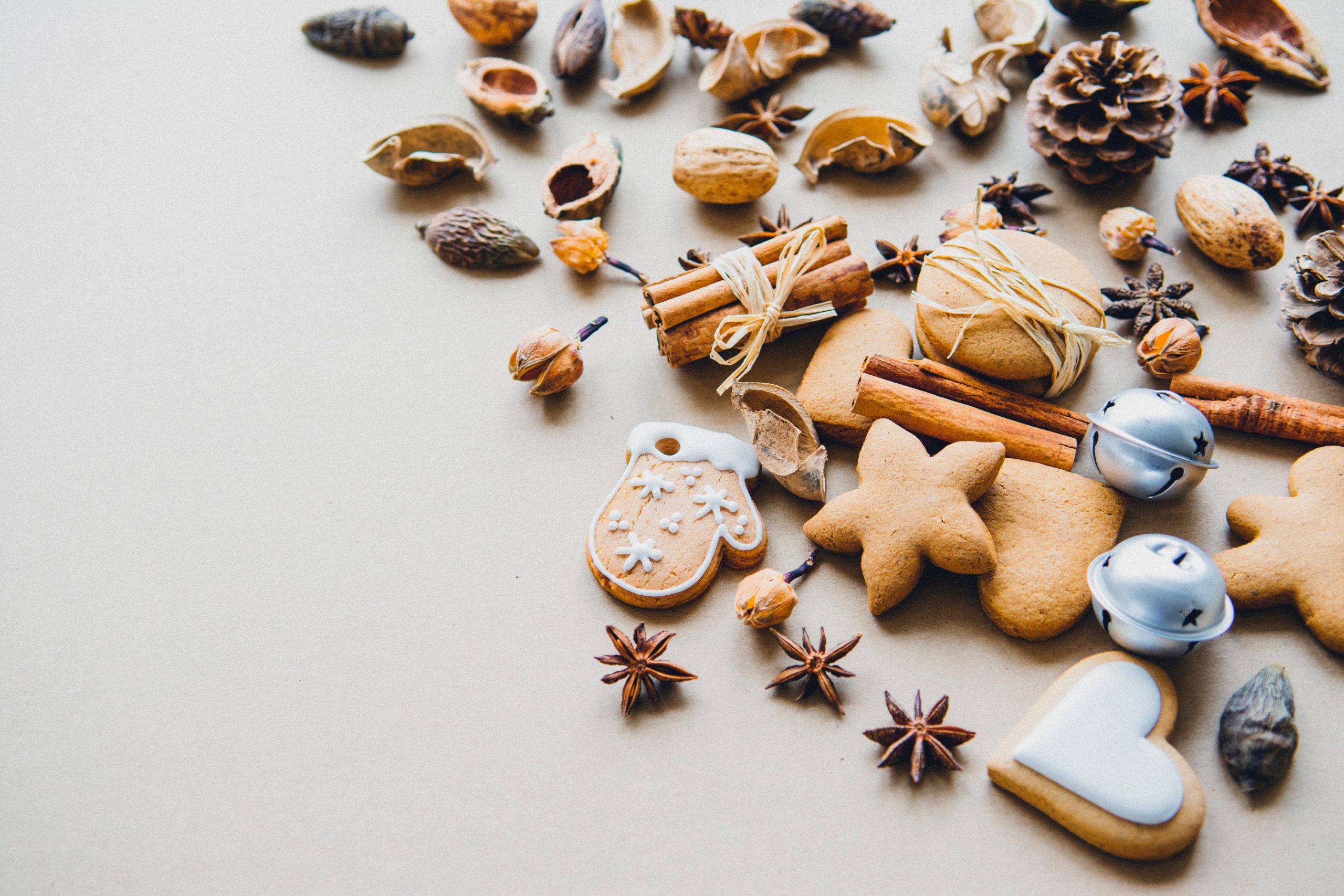 christmas cookies and spices
