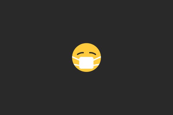 emoji with mask for coronavirus