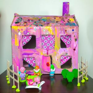 cardboard dollhouse
