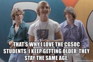 PCS Season when you're the one left behind can make you feel like Wooderson in Dazed and Confused.