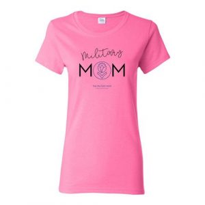 Pink shirt with Military Mom by The Military Mom Collective