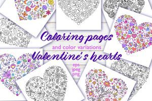 valentines coloring pages