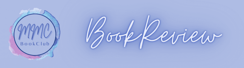 MMC Book Club logo on pale blue with "Book Review" in text