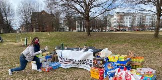 SFI Day of Service, collecting food for law enforcement impacted by the capital attacks on January 6, 2021