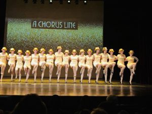 chorus line of dancers