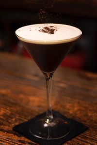 Espresso martini cocktail 