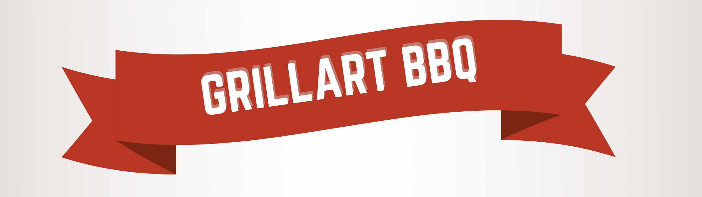GRILLART BBQ on red holiday banner