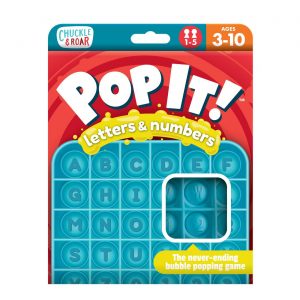 Chuckle and Roar Pop It! Letters + Numbers fidget toy