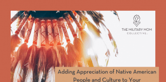 native american headdress in the glare of the sun with "Adding Appreciation of Native American People and Culture to Your Thanksgiving" in text and MMC logo