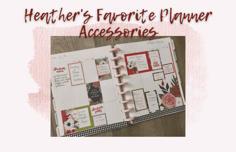 planner with stickers and 