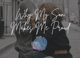 mother and son embracing on a street with "Why My Son Makes Me Proud" in text and MMC logo