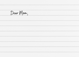 Soldier's letter to his mom.