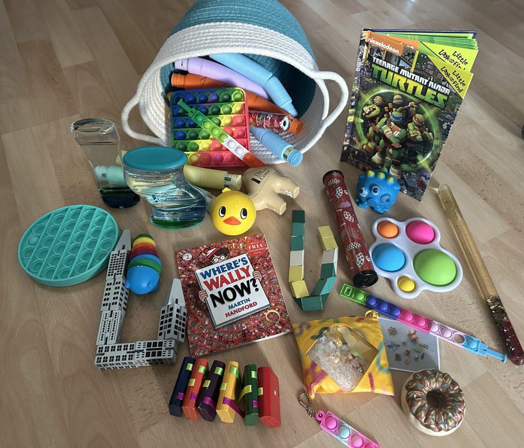 Examples of toys to put in your family coping kit